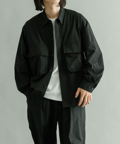 URBAN RESEARCH（アーバンリサーチ）の「『撥水/速乾』『UR TECH POLIsh POLI』マルチミリタリーシャツ（シャツ/ブラウス・メンズ・オリーブ/ブラック・MEDIUM/LARGE）」の17枚目の写真