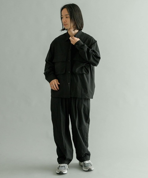 URBAN RESEARCH（アーバンリサーチ）の「『撥水/速乾』『UR TECH POLIsh POLI』マルチミリタリーシャツ（シャツ/ブラウス・メンズ・オリーブ/ブラック・MEDIUM/LARGE）」の20枚目の写真