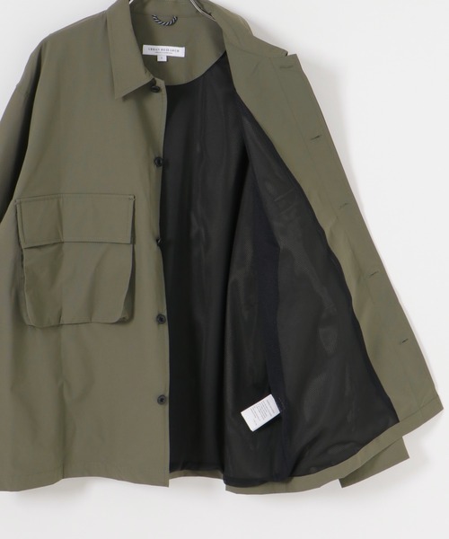 URBAN RESEARCH（アーバンリサーチ）の「『撥水/速乾』『UR TECH POLIsh POLI』マルチミリタリーシャツ（シャツ/ブラウス・メンズ・オリーブ/ブラック・MEDIUM/LARGE）」の4枚目の写真