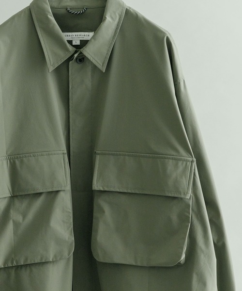 URBAN RESEARCH（アーバンリサーチ）の「『撥水/速乾』『UR TECH POLIsh POLI』マルチミリタリーシャツ（シャツ/ブラウス・メンズ・オリーブ/ブラック・MEDIUM/LARGE）」の9枚目の写真