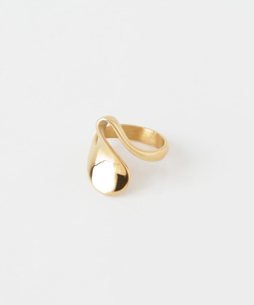 KBF（ケイビーエフ）の「ステンレスツイストリング（リング・レディース・シルバー/ゴールド・ONE）」の5枚目の写真