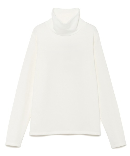 for/c(フォーシー)の「裏起毛ハイネックプルオーバー【サスティナブル】(Tシャツ/カットソー・レディース・アイボリー/ブラック・L/M/LL)」の12枚目の写真