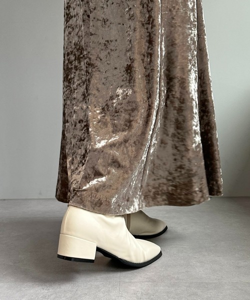 DISCOAT（ディスコート）の「《S~XLサイズ》ストレッチショートブーツ（ブーツ・レディース・ブラック/ベージュ/アイボリー・X-LARGE/SMALL/MEDIUM/LARGE）」の5枚目の写真