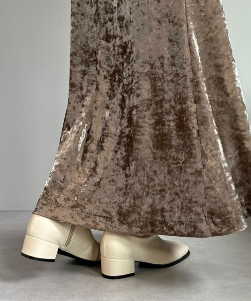 DISCOAT（ディスコート）の「《S~XLサイズ》ストレッチショートブーツ（ブーツ・レディース・ブラック/ベージュ/アイボリー・X-LARGE/SMALL/MEDIUM/LARGE）」の12枚目の写真