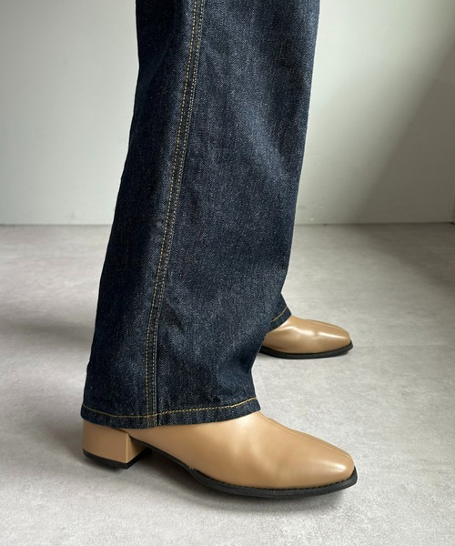 DISCOAT（ディスコート）の「《S~XLサイズ》ストレッチショートブーツ（ブーツ・レディース・ブラック/ベージュ/アイボリー・X-LARGE/SMALL/MEDIUM/LARGE）」の6枚目の写真