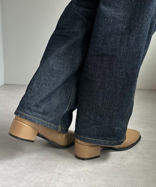 DISCOAT（ディスコート）の「《S~XLサイズ》ストレッチショートブーツ（ブーツ・レディース・ブラック/ベージュ/アイボリー・X-LARGE/SMALL/MEDIUM/LARGE）」の10枚目の写真