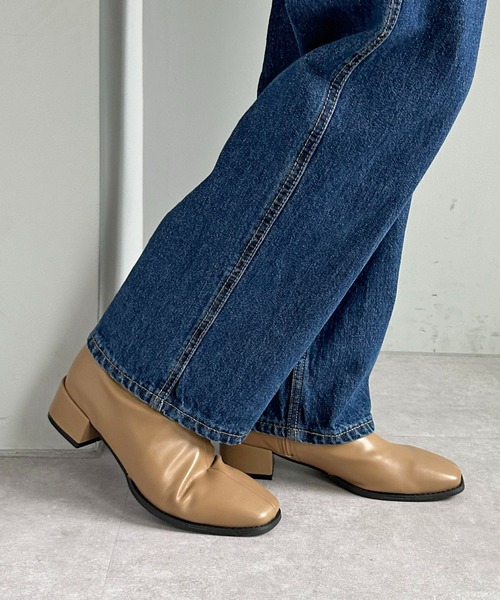 DISCOAT（ディスコート）の「《S~XLサイズ》ストレッチショートブーツ（ブーツ・レディース・ブラック/ベージュ/アイボリー・X-LARGE/SMALL/MEDIUM/LARGE）」の18枚目の写真