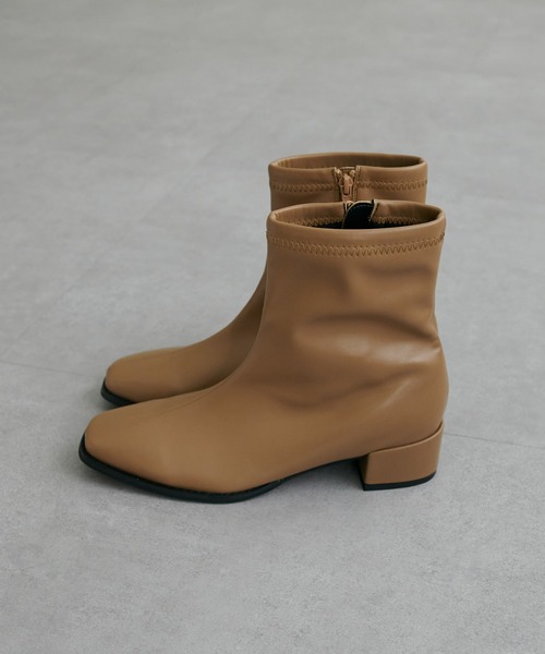 DISCOAT（ディスコート）の「《S~XLサイズ》ストレッチショートブーツ（ブーツ・レディース・ブラック/ベージュ/アイボリー・X-LARGE/SMALL/MEDIUM/LARGE）」の11枚目の写真