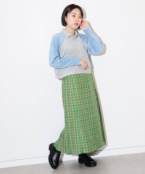 BEAMS BOY（ビームスボーイ）の「BEAMS BOY / 2トーン ベロア プルオーバー（Tシャツ/カットソー・レディース・パープル/グレー・ONE SIZE）」の18枚目の写真