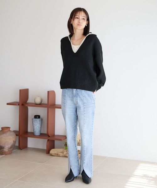 LOWRYS FARM（ローリーズファーム）の「ポインテッドヒールブーツ　969455（ブーツ・レディース・シルバー/ホワイト/ブラック・LARGE/MEDIUM）」の21枚目の写真