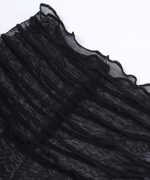 FUNALIVE（ファンアライブ）の「je crois soi 段メロウシルクネック（ネックウォーマー/スヌード・レディース・ホワイト/ブラック・FREE）」の10枚目の写真