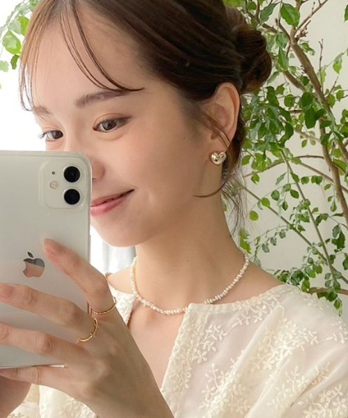 flower（フラワー）の「ハートイヤリング（イヤリング・レディース・シルバー/ゴールド・FREE）」の12枚目の写真