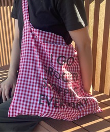 TRADITION ACOUSTIC.（トラディションアコースティック）の「∴【 tradition acoustic. / トラディション アコースティック】 日本製 ギンガムチェック トートバッグ TDI（トートバッグ）」