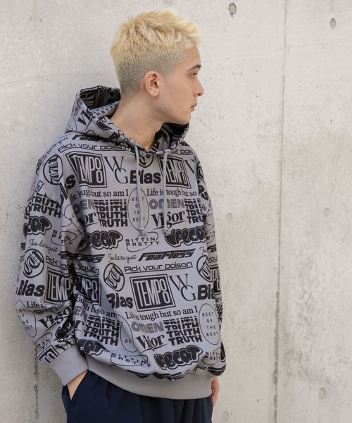 WEGO（ウィゴー）の「WEGO/総柄BIGプルパーカー（パーカー・メンズ・その他1/その他2/その他3/その他4/その他8/その他7/その他9/その他5/その他6・LARGE/MEDIUM）」の8枚目の写真