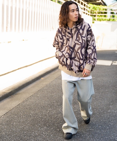 WEGO（ウィゴー）の「WEGO/総柄BIGプルパーカー（パーカー・メンズ・その他1/その他2/その他3/その他4/その他8/その他7/その他9/その他5/その他6・LARGE/MEDIUM）」の12枚目の写真