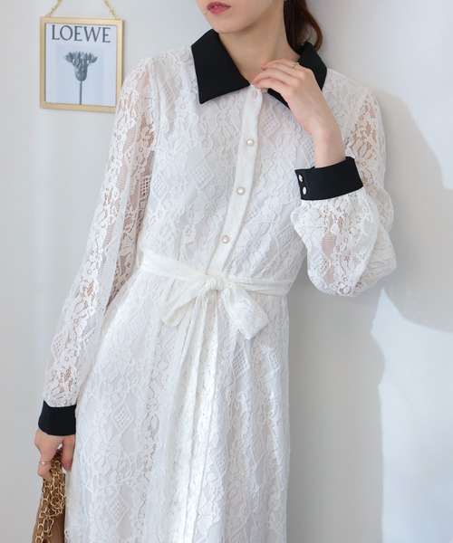 pumpkin port（パンプキンポート）の「リボンベルト付 総レース