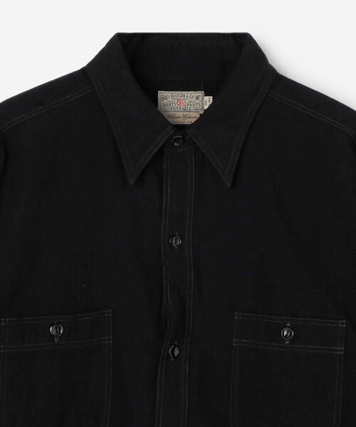 Buzz Rickson's(バズリクソンズ)の「BUZZ RICKSON'S | ブラックシャンブレー ユーティリティーシャツ MEN(シャツ/ブラウス・メンズ・ブラック・XL/XXL)」の3枚目の写真