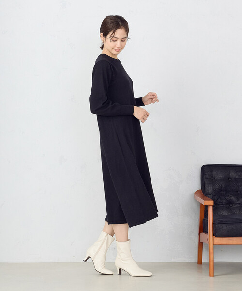 COMME CA ISM（コムサイズム）の「ニットワンピース（ワンピース・レディース・ブラック/ベージュ・FREE）」の10枚目の写真