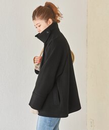 スピックアンドスパン　W/Nyモッサステンカラーショートコート グレー　38 追加》W/Nyモッサステンカラーショートコート | スピック＆スパン