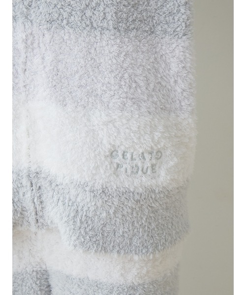 gelato pique（ジェラートピケ）の「ジェラート3ボーダーパーカ（ルームウェア/パジャマ・レディース・ピンク/ミント/イエロー・FREE）」の8枚目の写真