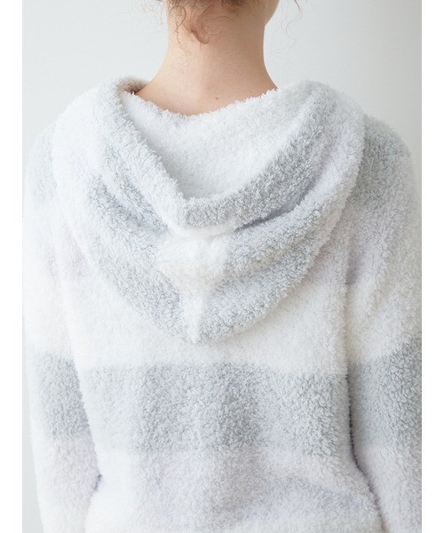 gelato pique（ジェラートピケ）の「ジェラート3ボーダーパーカ（ルームウェア/パジャマ・レディース・ピンク/ミント/イエロー・FREE）」の9枚目の写真