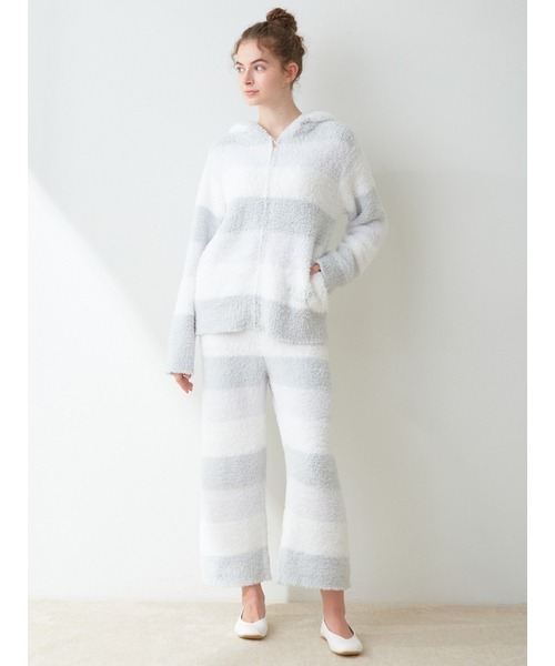 gelato pique（ジェラートピケ）の「ジェラート3ボーダーパーカ（ルームウェア/パジャマ・レディース・ピンク/ミント/イエロー・FREE）」の10枚目の写真