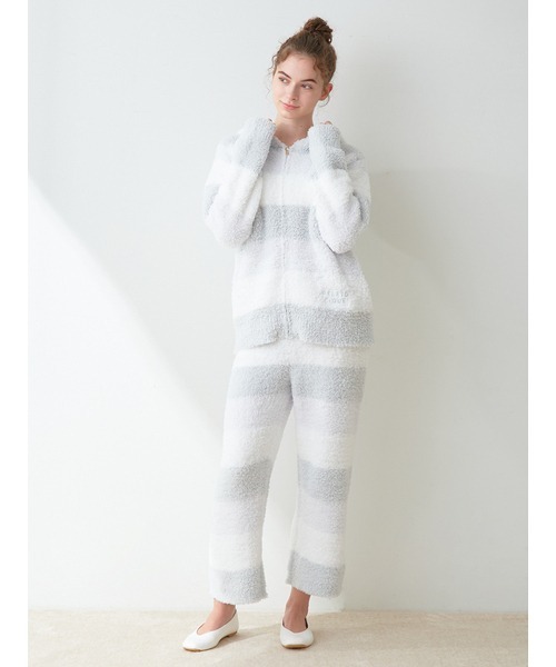 gelato pique（ジェラートピケ）の「ジェラート3ボーダーパーカ（ルームウェア/パジャマ・レディース・ピンク/ミント/イエロー・FREE）」の11枚目の写真