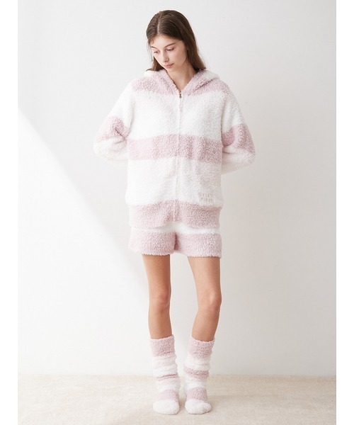 gelato pique（ジェラートピケ）の「ジェラート3ボーダーパーカ（ルームウェア/パジャマ・レディース・ピンク/ミント/イエロー・FREE）」の13枚目の写真