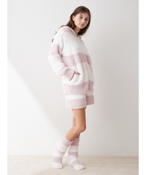 gelato pique（ジェラートピケ）の「ジェラート3ボーダーパーカ（ルームウェア/パジャマ・レディース・ピンク/ミント/イエロー・FREE）」の14枚目の写真