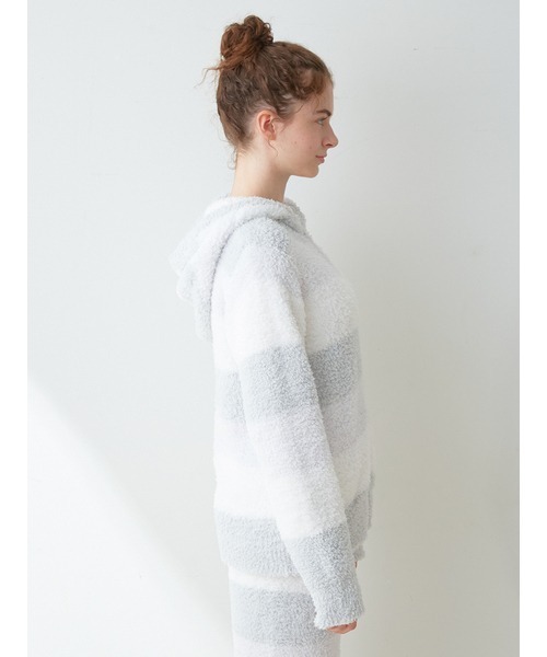 gelato pique（ジェラートピケ）の「ジェラート3ボーダーパーカ（ルームウェア/パジャマ・レディース・ピンク/ミント/イエロー・FREE）」の19枚目の写真