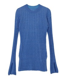 Ameri（アメリ）の「BUMPY SKIN KNIT TOP（ニット/セーター