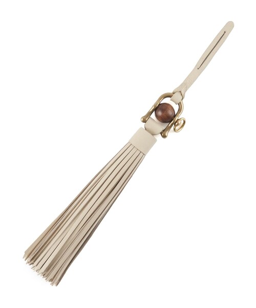 TOFF&LOADSTONE(トフアンドロードストーン)の「タッセルチャーム(キーケース/キーアクセサリー・レディース・キャメル/ホワイト系/ブラック/サックスブルー・00)」の1枚目の写真