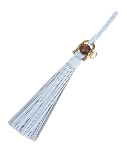 TOFF&LOADSTONE(トフアンドロードストーン)の「タッセルチャーム(キーケース/キーアクセサリー・レディース・キャメル/ホワイト系/ブラック/サックスブルー・00)」の3枚目の写真