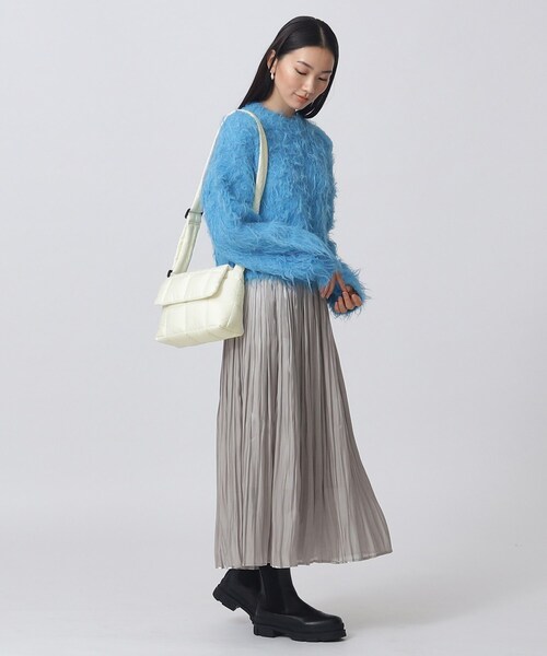 GALLEST（ギャレスト）の「スクエアキルトショルダー（ショルダーバッグ・レディース・ブルー/オフホワイト/ブラック・00）」の12枚目の写真