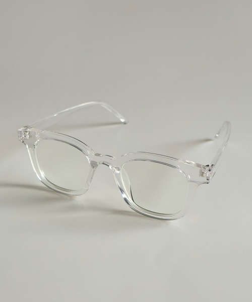 4INT.（フォイント）の「ウェリントンフレーム メガネ / UVカット（メガネ・メンズ・ブラウン/ブラック/クリア・FREE）」の5枚目の写真