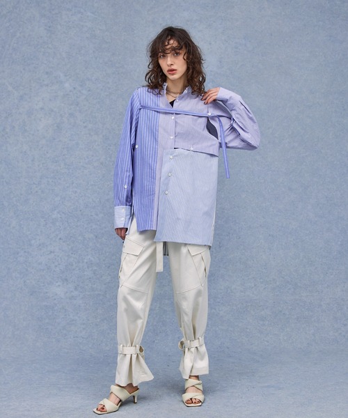 PUBLIC TOKYO（パブリックトウキョウ）の「長袖シャツ（シャツ/ブラウス・レディース・サックスブルー・FREE）」の2枚目の写真