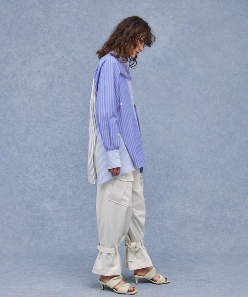 PUBLIC TOKYO（パブリックトウキョウ）の「長袖シャツ（シャツ/ブラウス・レディース・サックスブルー・FREE）」の3枚目の写真