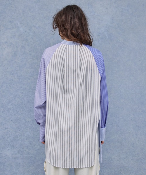 PUBLIC TOKYO（パブリックトウキョウ）の「長袖シャツ（シャツ/ブラウス・レディース・サックスブルー・FREE）」の6枚目の写真