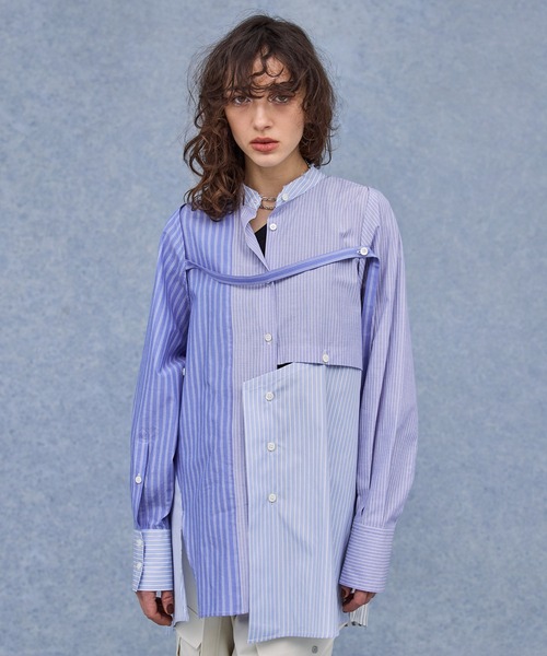 PUBLIC TOKYO（パブリックトウキョウ）の「長袖シャツ（シャツ/ブラウス・レディース・サックスブルー・FREE）」の8枚目の写真