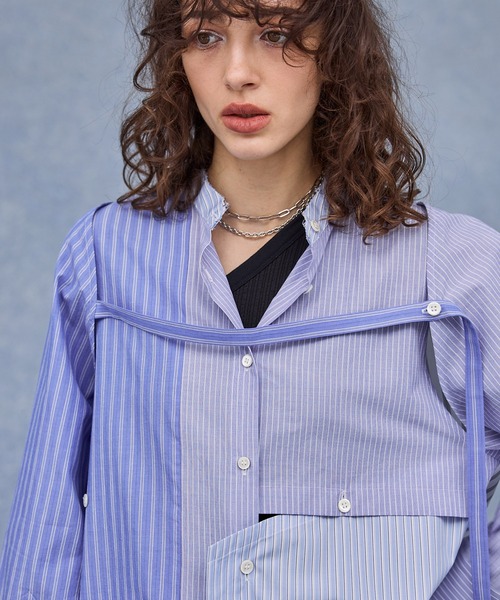 PUBLIC TOKYO（パブリックトウキョウ）の「長袖シャツ（シャツ/ブラウス・レディース・サックスブルー・FREE）」の9枚目の写真