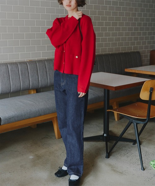 titivate（ティティベイト）の「ハイウエストストレートデニムパンツ（デニムパンツ・レディース・ライトブルー/インディゴブルー・XS/L/TM/S/M）」の11枚目の写真