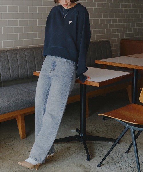 titivate（ティティベイト）の「ハイウエストストレートデニムパンツ（デニムパンツ・レディース・ライトブルー/インディゴブルー・XS/L/TM/S/M）」の7枚目の写真