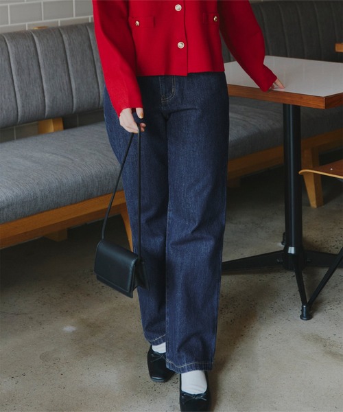 titivate（ティティベイト）の「ハイウエストストレートデニムパンツ（デニムパンツ・レディース・ライトブルー/インディゴブルー・XS/L/TM/S/M）」の18枚目の写真