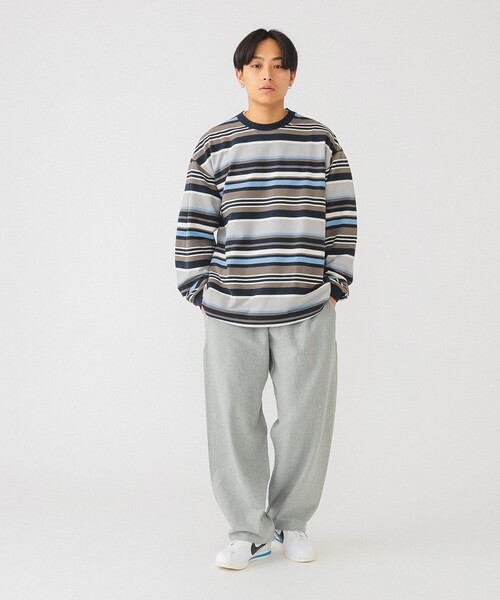 BEAMS（ビームス）の「BEAMS / マルチボーダー ロングスリーブT
