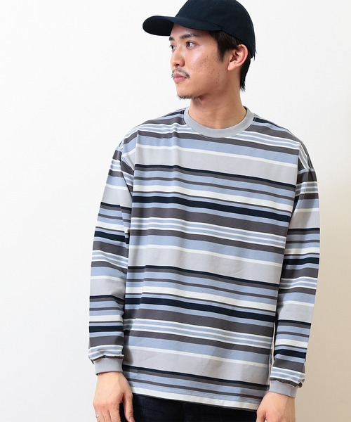 BEAMS（ビームス）の「BEAMS / マルチボーダー ロングスリーブT