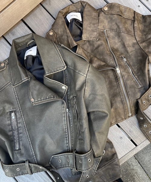 M 美品 ビンテージ加工 BROGDEN ブログデン ライダース ジャケット M 美品 ビンテージ加工 BROGDEN ブログデン ライダース