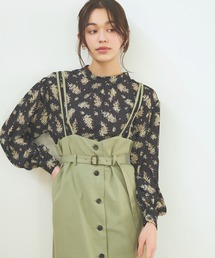 mysty woman | ミモザ柄ブラウス 104211(シャツ/ブラウス)
