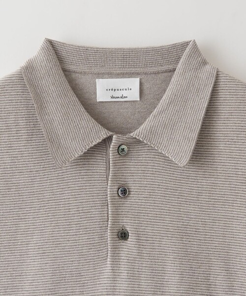 steven alan×crepuscule ポロシャツ ベージュ size1 Steven Alan（スティーブンアラン）の「＜crepuscule × Steven Alan