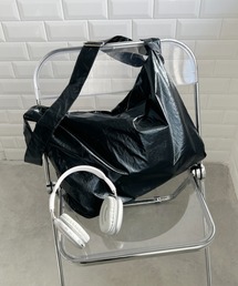 アジャスター付きメタリック軽量ビッグショルダーバッグ