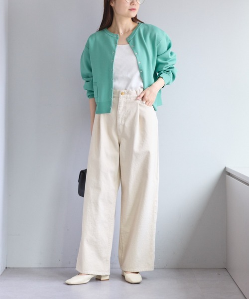 PUAL CE CIN（ピュアルセシン）の「【Du noir】リネンタッチスクエアネックタンクトップ（タンクトップ・レディース・ブラック/グレイッシュベージュ/オフホワイト・FREE）」の7枚目の写真